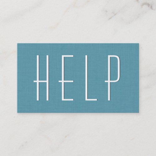 Aqua VOLUNTEER Simple Style V40 Business Card Templates