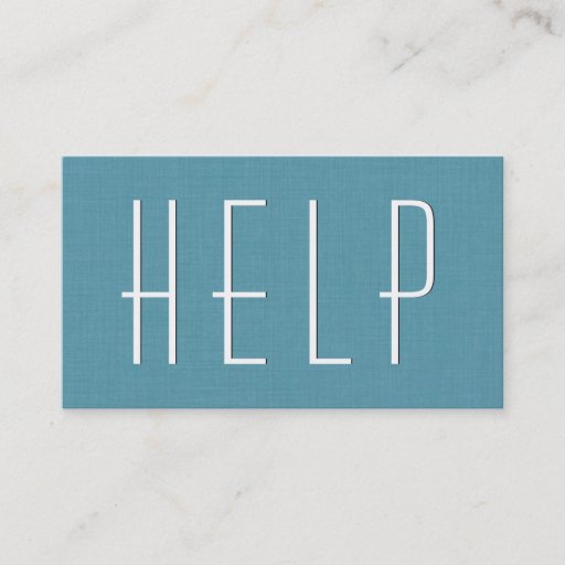 Customizable Aqua VOLUNTEER Simple Style V40 Business Card Templates