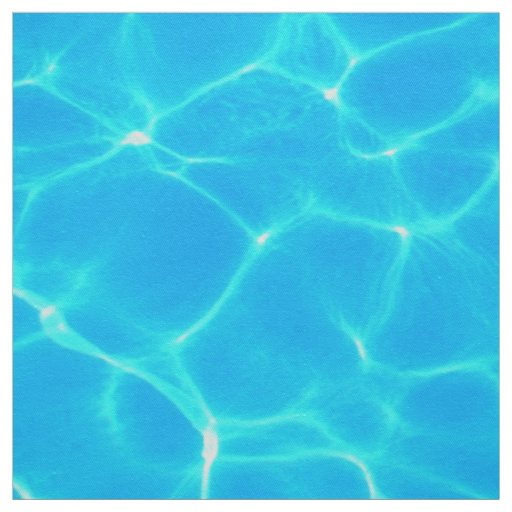 Aqua Water Pattern With Reflection Waves Fabric