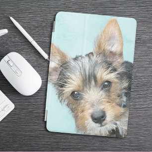 Aqua Watercolor Pet Photo iPad Mini Cover