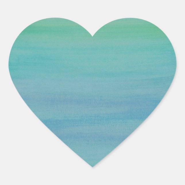 Aqua Watercolor Sticker (Front)
