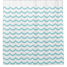 AQUA WAVES SHOWER CURTAIN