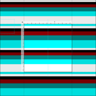 Aqua, White, Black, Dark Red & Dark Cyan Colored Fabric