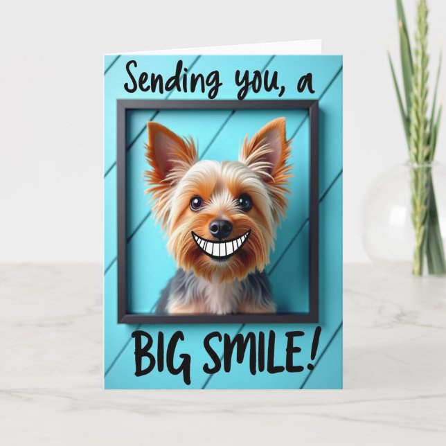Aqua Wood Fathers Day Card (Front)