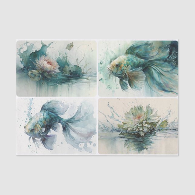 Aqua World Tissue Paper (Front)