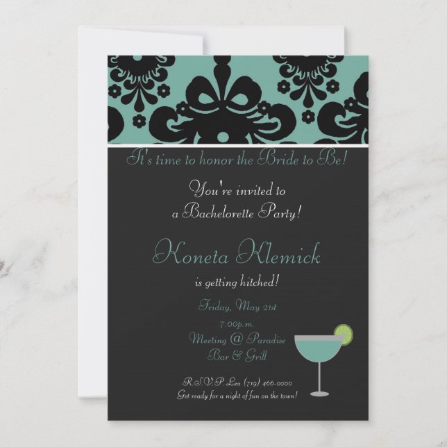 aquacopy, margarita, It's time to honor t... Invitation (Front)