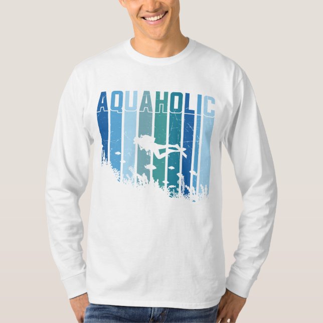 Aquaholic Scuba Diving T-Shirt (Front)