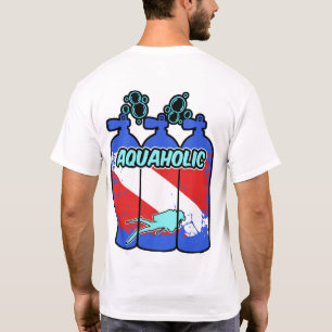 Aquaholic Scuba Diving  T-Shirt
