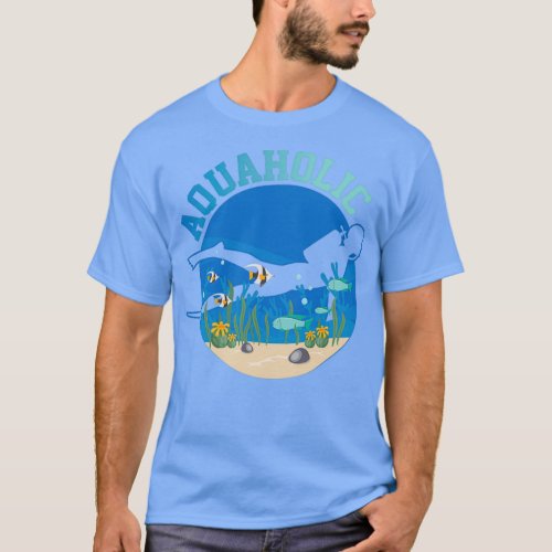 Aquaholic Scuba Diving T_Shirt