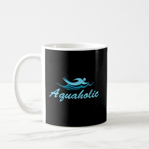 Aquaholic Swimming Coffee Mug