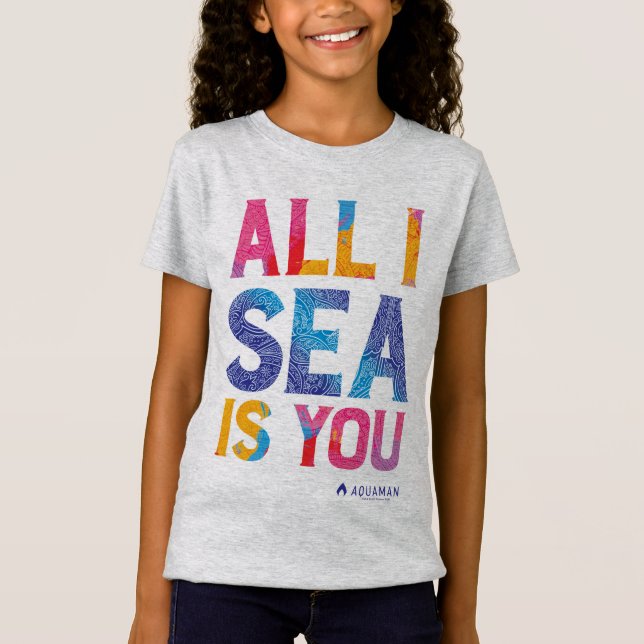 Aquaman | "All I Sea Is You" Colorful Paisley T-Shirt (Front)