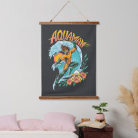 Aquaman and Trident Rising Surf Graphic