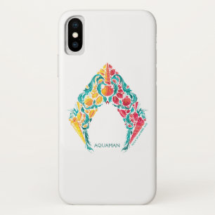 Aquaman Aquaman & Mera Themed Seashell Logo iPhone X Case