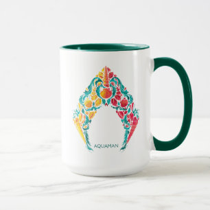 Aquaman Aquaman & Mera Themed Seashell Logo Mug