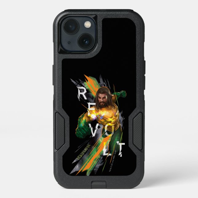 Aquaman | Aquaman "Revolt" Refracted Graphic Otterbox iPhone Case (Back)