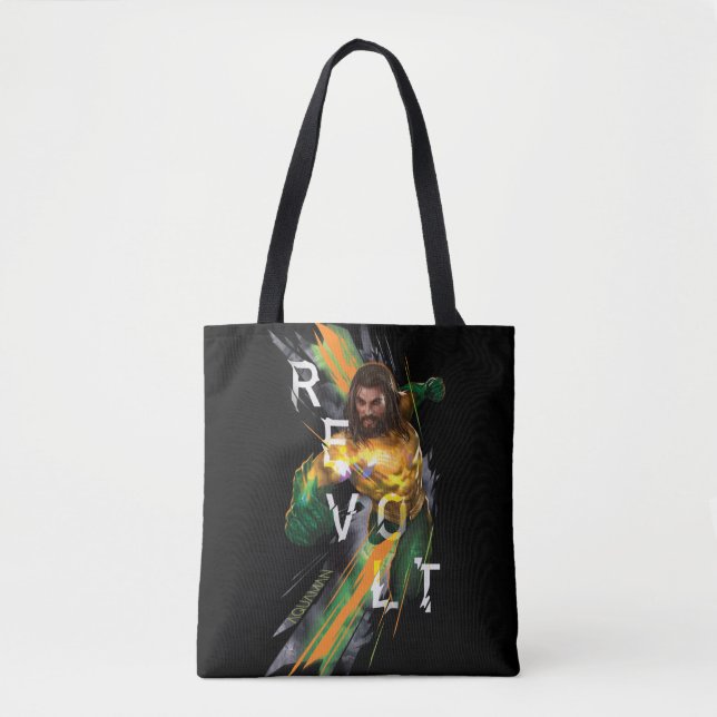Aquaman | Aquaman "Revolt" Refracted Graphic Tote Bag (Front)