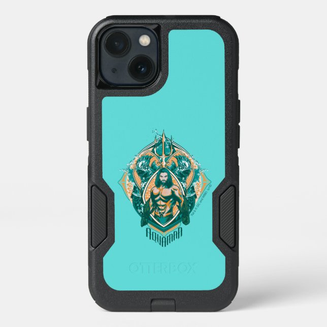 Aquaman | Aquaman & Trenchers Graphic Otterbox iPhone Case (Back)
