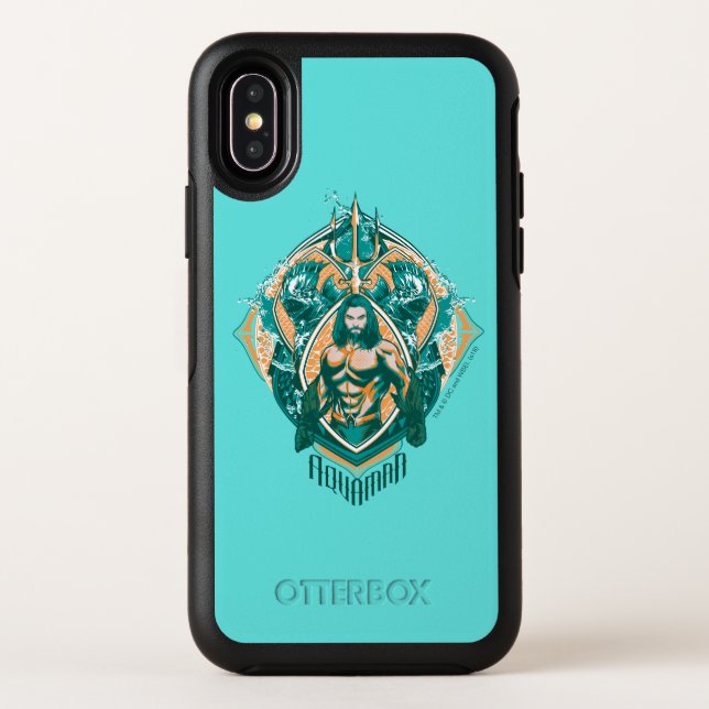 Aquaman | Aquaman & Trenchers Graphic Otterbox iPhone Case (Back)