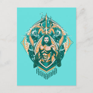 Aquaman Aquaman & Trenchers Graphic Postcard