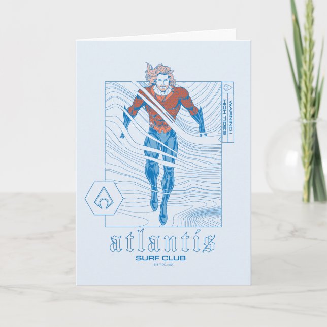 Aquaman - Atlantis Surf Club Card (Front)