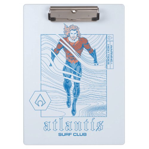 Aquaman _ Atlantis Surf Club Clipboard