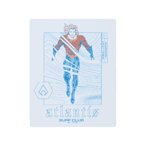 Aquaman _ Atlantis Surf Club Metal Print