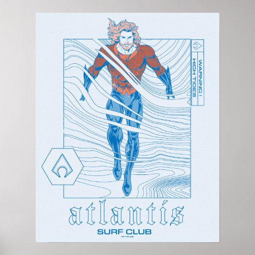 Aquaman _ Atlantis Surf Club Poster