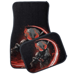 Aquaman Black Manta Red Swipe Graphic Car Floor Mat
