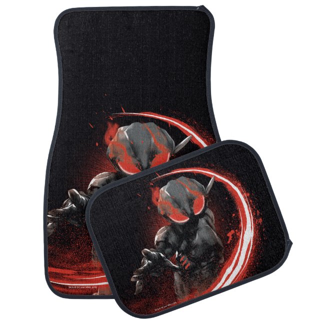 Aquaman | Black Manta Red Swipe Graphic Car Floor Mat (Set)