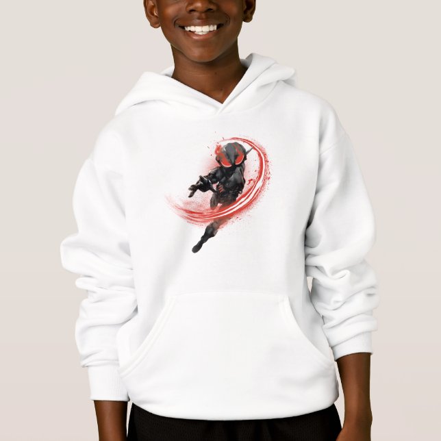 Aquaman | Black Manta Red Swipe Graphic Hoodie (Front)