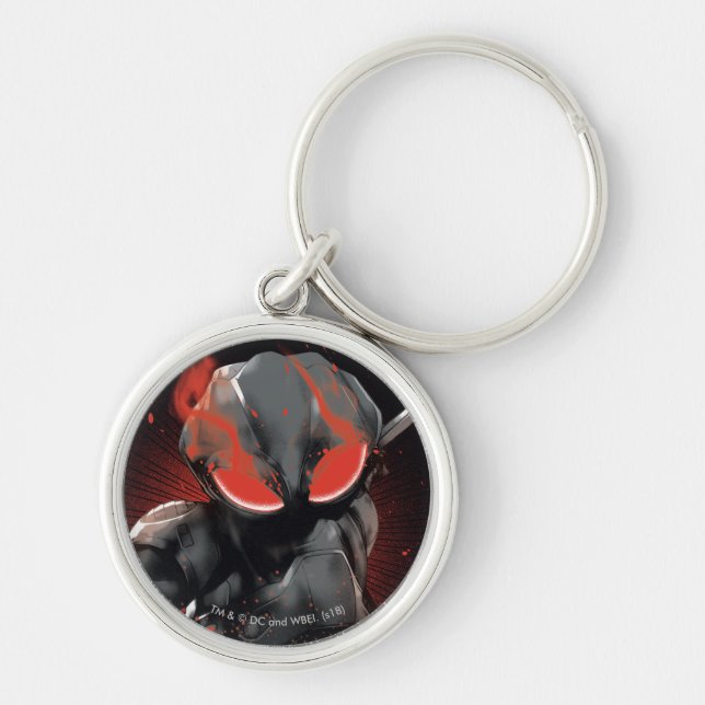 Aquaman | Black Manta Red Swipe Graphic Keychain (Front)