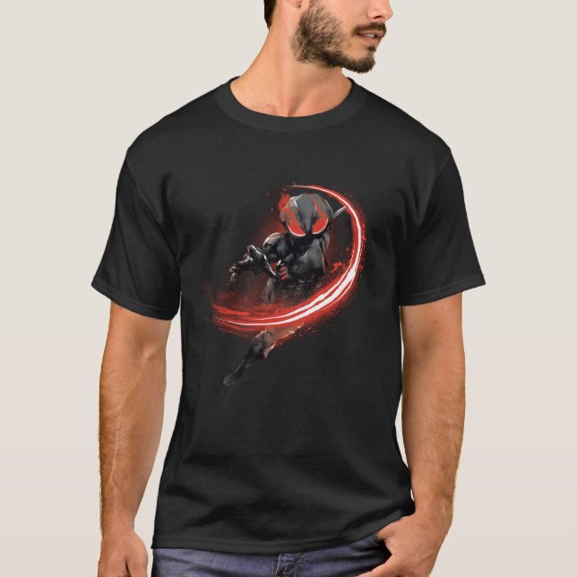 Aquaman | Black Manta Red Swipe Graphic T-Shirt (Front)
