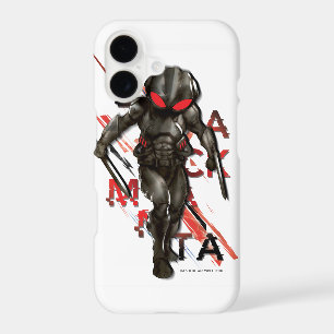 Aquaman Black Manta Scattered Typography Graphic iPhone 17 Case