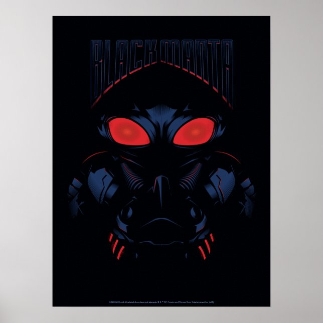 Aquaman | Black Manta Shadowy Graphic Poster (Front)