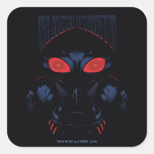 Aquaman Black Manta Shadowy Graphic Square Sticker