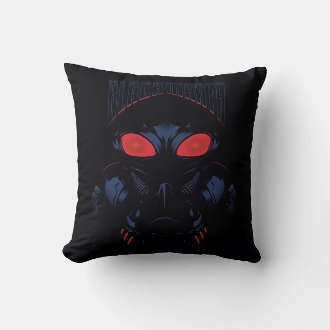 Aquaman | Black Manta Shadowy Graphic Throw Pillow (Front)