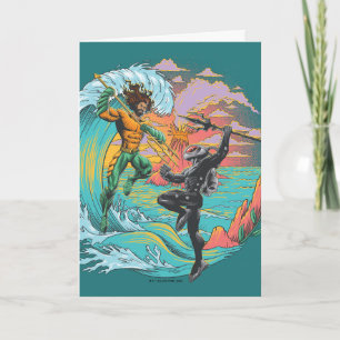Aquaman & Black Manta Tidal Wave Card