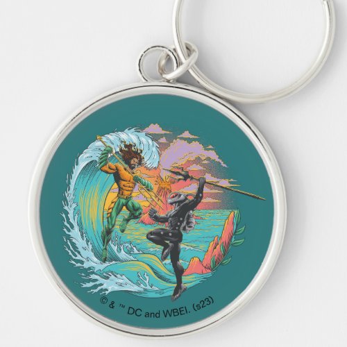 Aquaman  Black Manta Tidal Wave Keychain