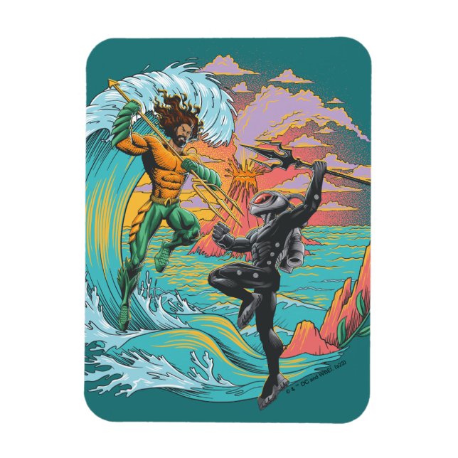Aquaman & Black Manta Tidal Wave Magnet (Vertical)