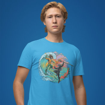 Aquaman & Black Manta Tidal Wave T-shirt by aquaman at Zazzle