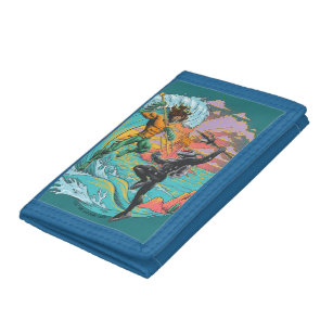 Aquaman & Black Manta Tidal Wave Trifold Wallet