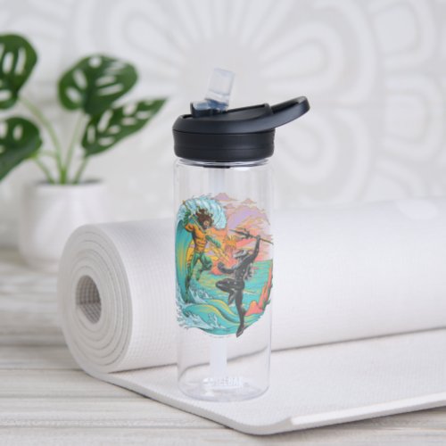 Aquaman  Black Manta Tidal Wave Water Bottle