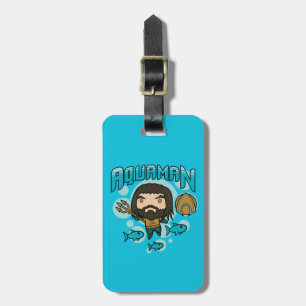 Aquaman Chibi Aquaman Undersea Graphic Luggage Tag
