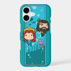 Aquaman Chibi Mera & Aquaman Undersea Graphic iPhone 17 Case