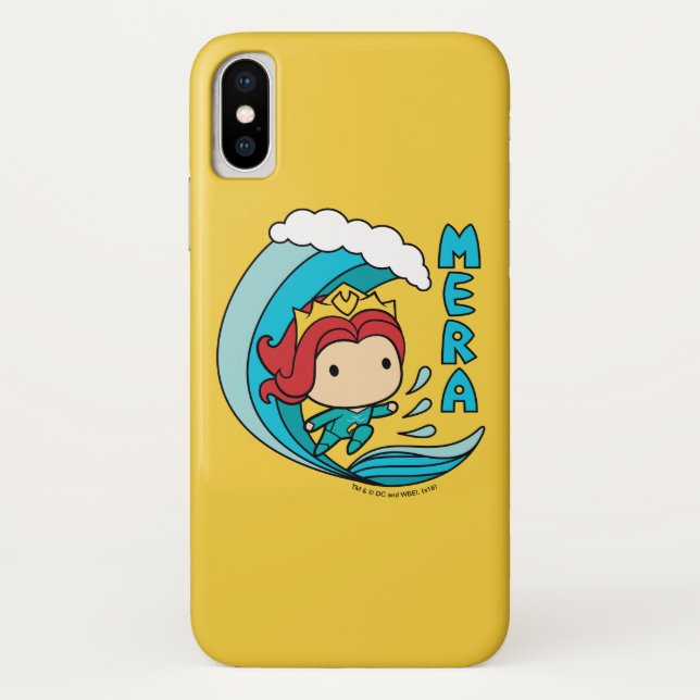 Aquaman | Chibi Mera Riding Wave Graphic Case-Mate iPhone Case (Back)