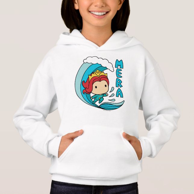Aquaman | Chibi Mera Riding Wave Graphic Hoodie (Front)