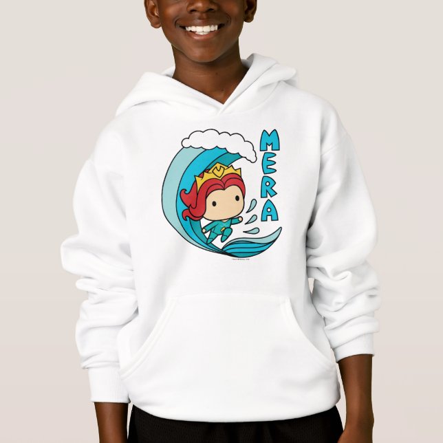 Aquaman | Chibi Mera Riding Wave Graphic Hoodie (Front)