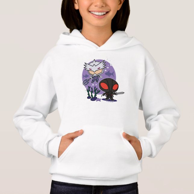 Aquaman | Chibi Orm & Black Manta Undersea Graphic Hoodie (Front)
