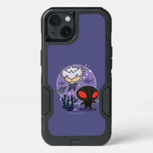 Aquaman Chibi Orm & Black Manta Undersea Graphic iPhone 13 Case