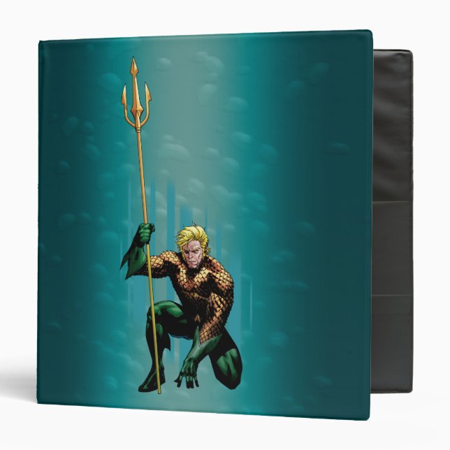 Aquaman Crouching Binder (Front/Inside)